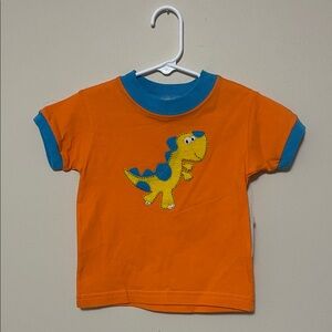 NWT- Boutique Orange Dinosaur baby’s T-Shirt - 12 months